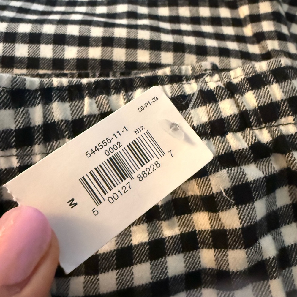GapBody Black and White Checkered Men’s Bottoms - Picture 4 of 4